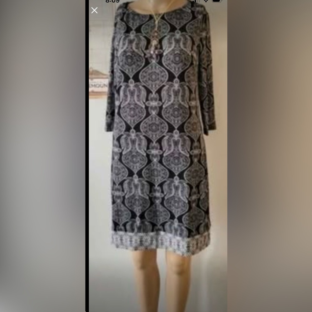 Marshall’s Black and Gray Patterned Dress